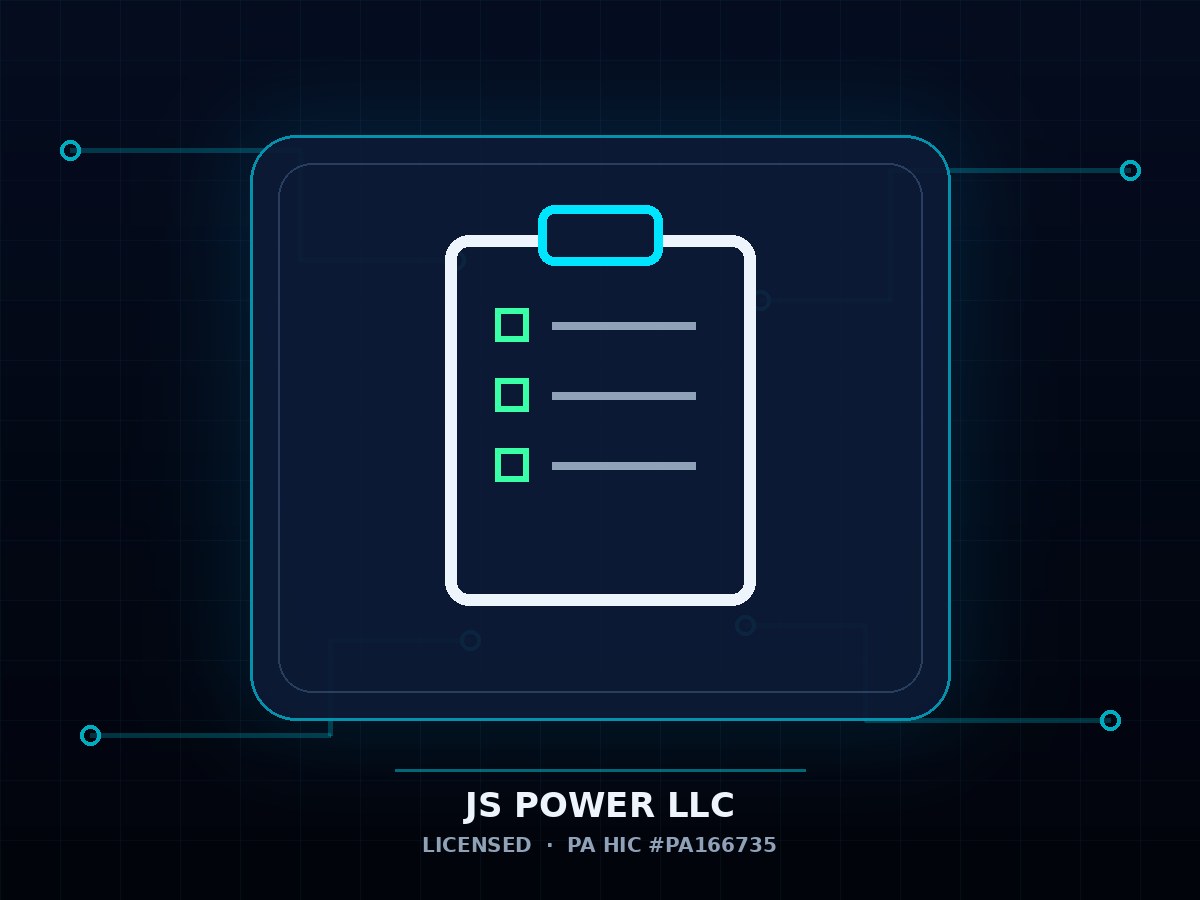 Rental Property Electrical Turnover and Compliance Checklist — JS Power LLC guide cover