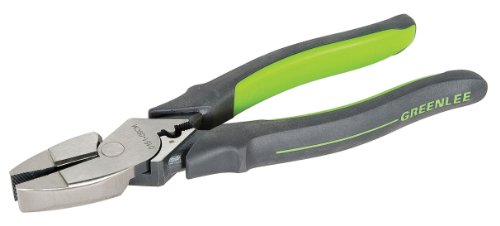 Greenlee 0151-09CM 9' Side Cut Pliers with Crimper