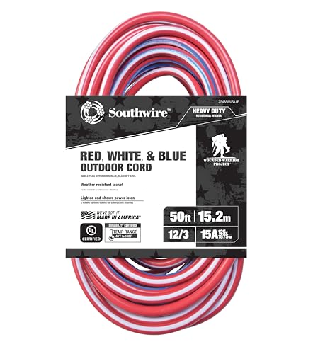 Southwire 2548SWUSA1 50-ft 12/3 Outdoor Extension Cord
