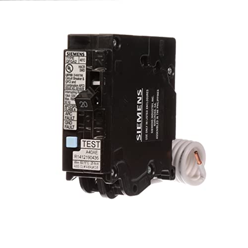 Siemens Q120DFP 20A Dual-Function AFCI/GFCI Breaker