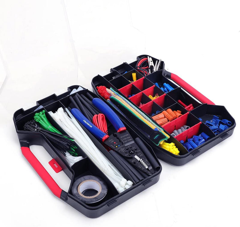 WORKPRO 582-Piece Crimp Terminals & Electrical Repair Kit
