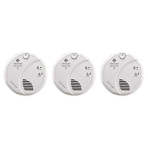 First Alert SC7010B-3 Hardwired Smoke/CO Alarm, 3-Pack