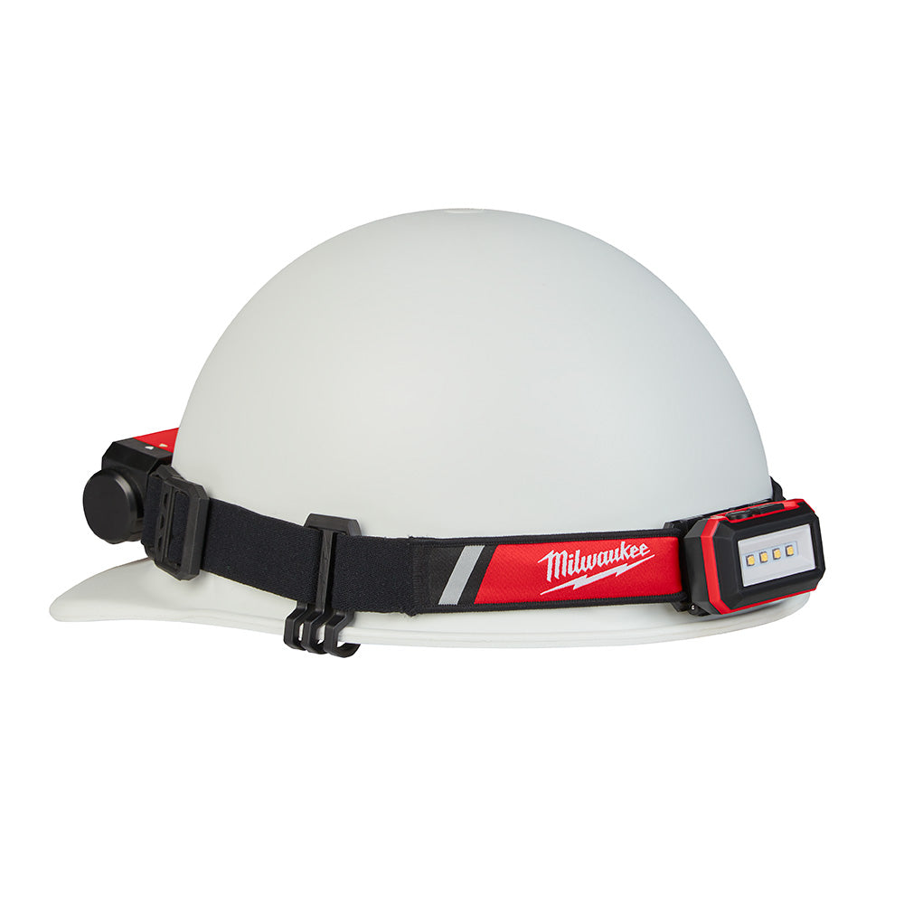 Milwaukee 2115-21 USB Rechargeable Hard Hat Headlamp, 600 Lumens