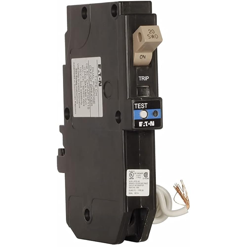 Eaton CHFN120DF 20A Dual-Function AFCI/GFCI Breaker
