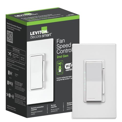 Leviton Decora Smart Wi-Fi Fan Speed Controller D24SF